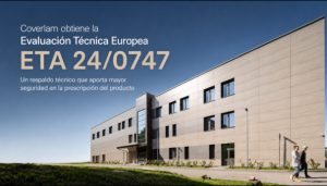 Coverlam obtiene la certificación ETA 24/0747